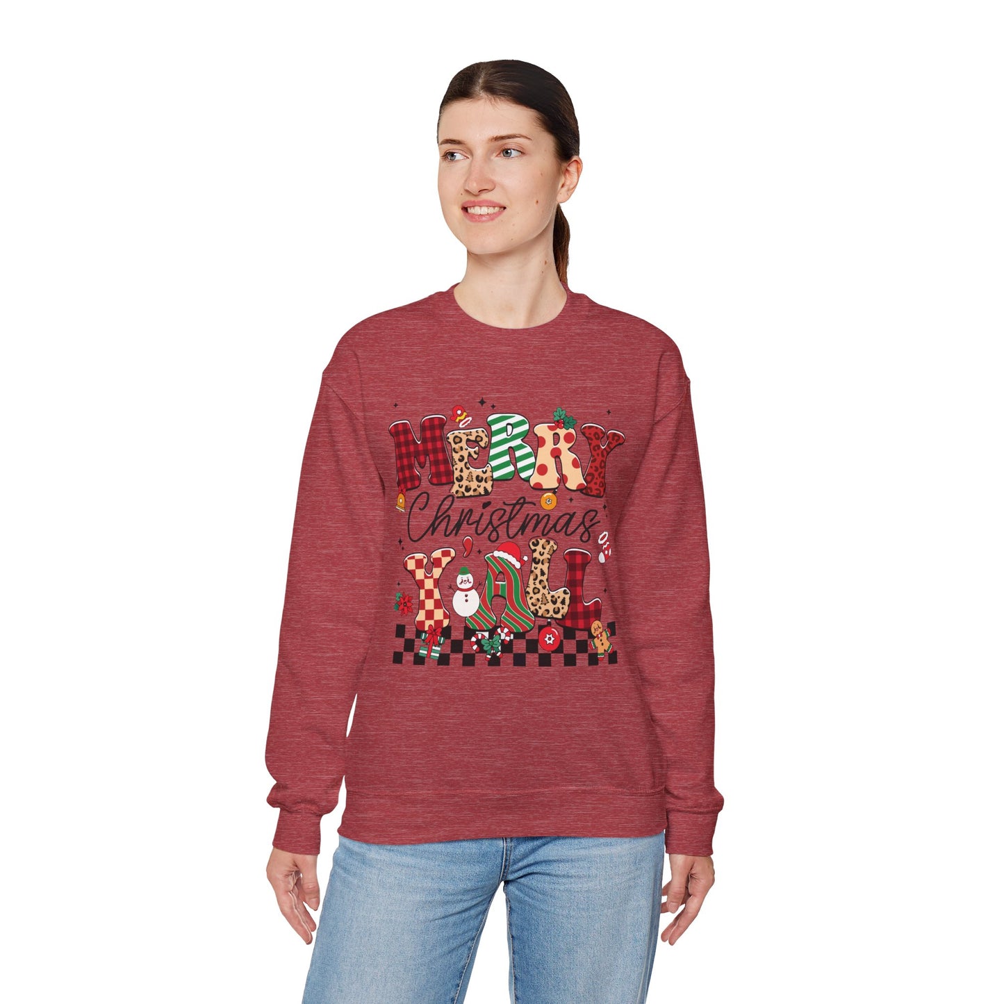 Merry Christmas Unisex Heavy Blend™ Crewneck Sweatshirt