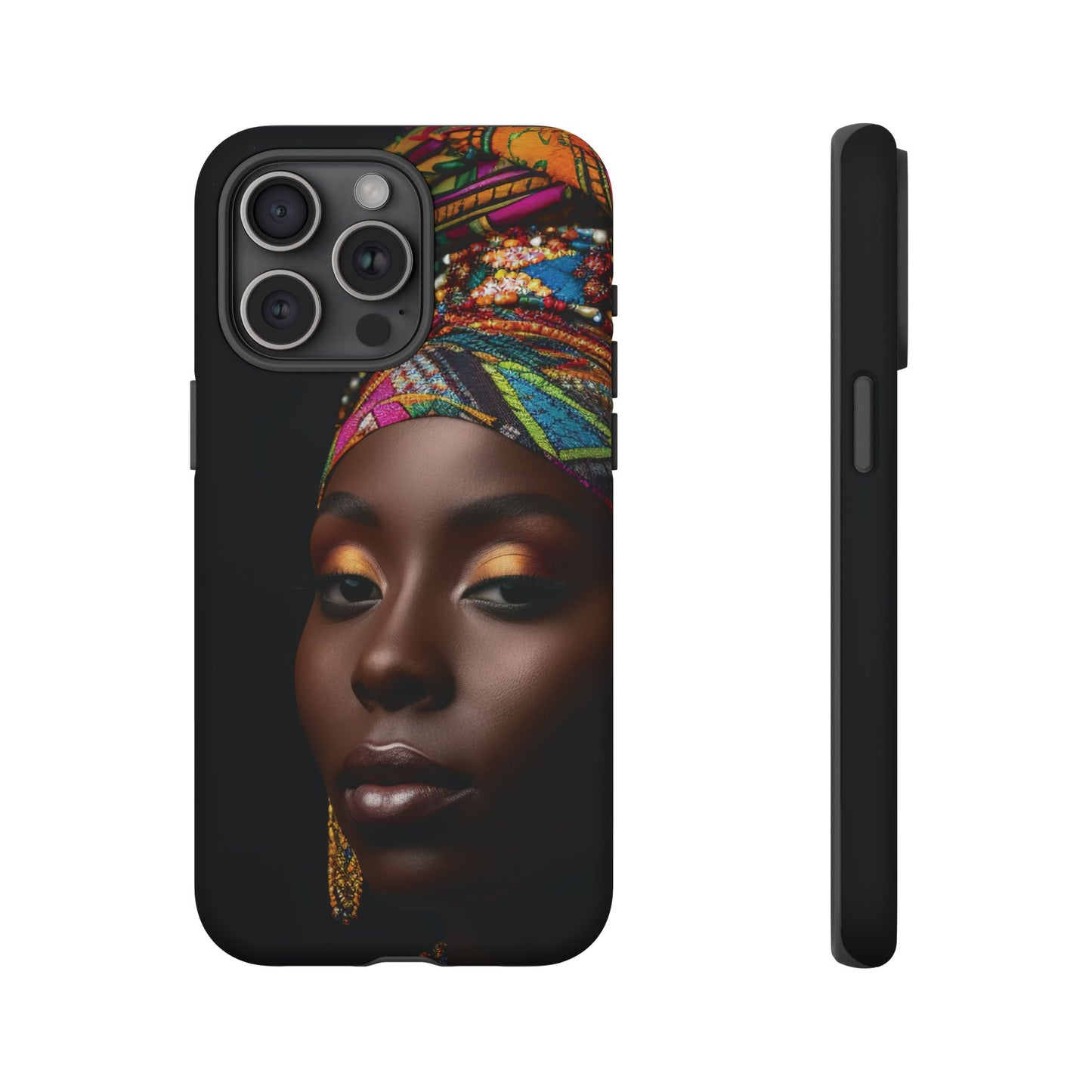 Regal Reflections: African Majesty Tough Google Pixel, iPhone and Samsung Cases.