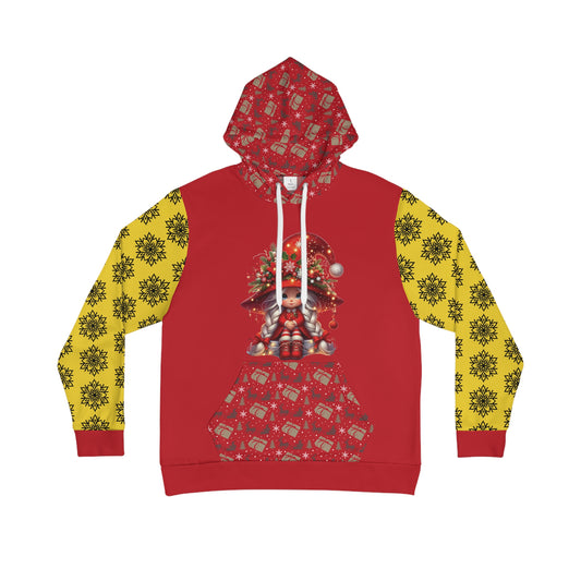 That Ugly Christmas Men's Hoodie with All-Over Print Design - Silky Smooth Polyester Fabric