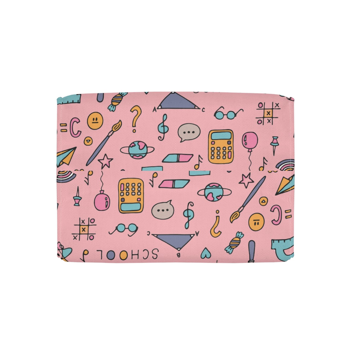 Custom Pink Chalkboard Chic Composition Book Inspired Stylish Polyester Lunch Box for Kids - Perfect for School, Picnics, or Snacks | Personalized ABC Design, Back to School, Family [...]