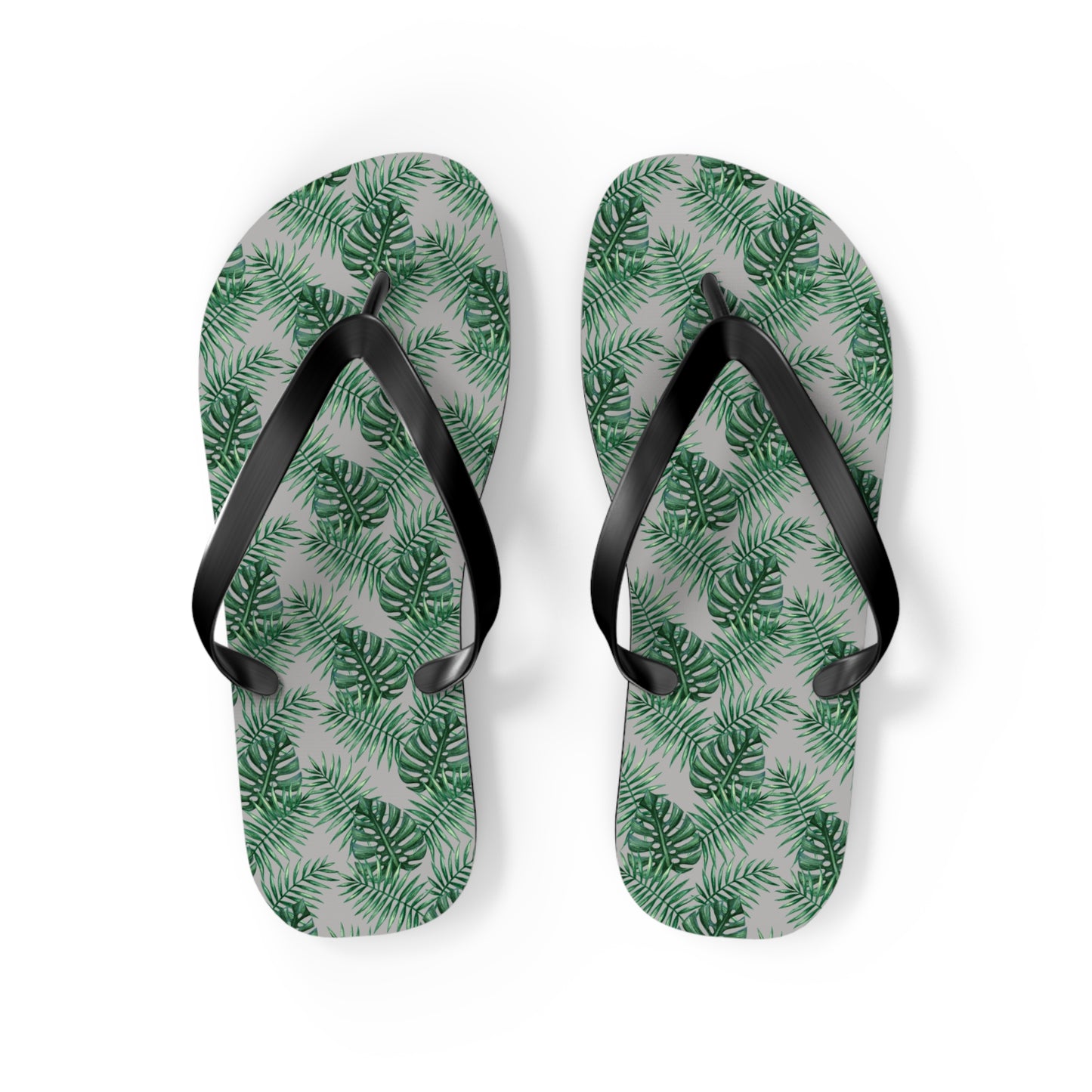 Grey Tropical Bliss Flip Flops