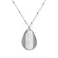 Serenity Waves Oval Necklace