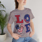 Patriotic Love Unisex Jersey Short Sleeve Tee