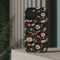 Blossom Elegance: Noir Garden Magnetic Tough iPhone Cases