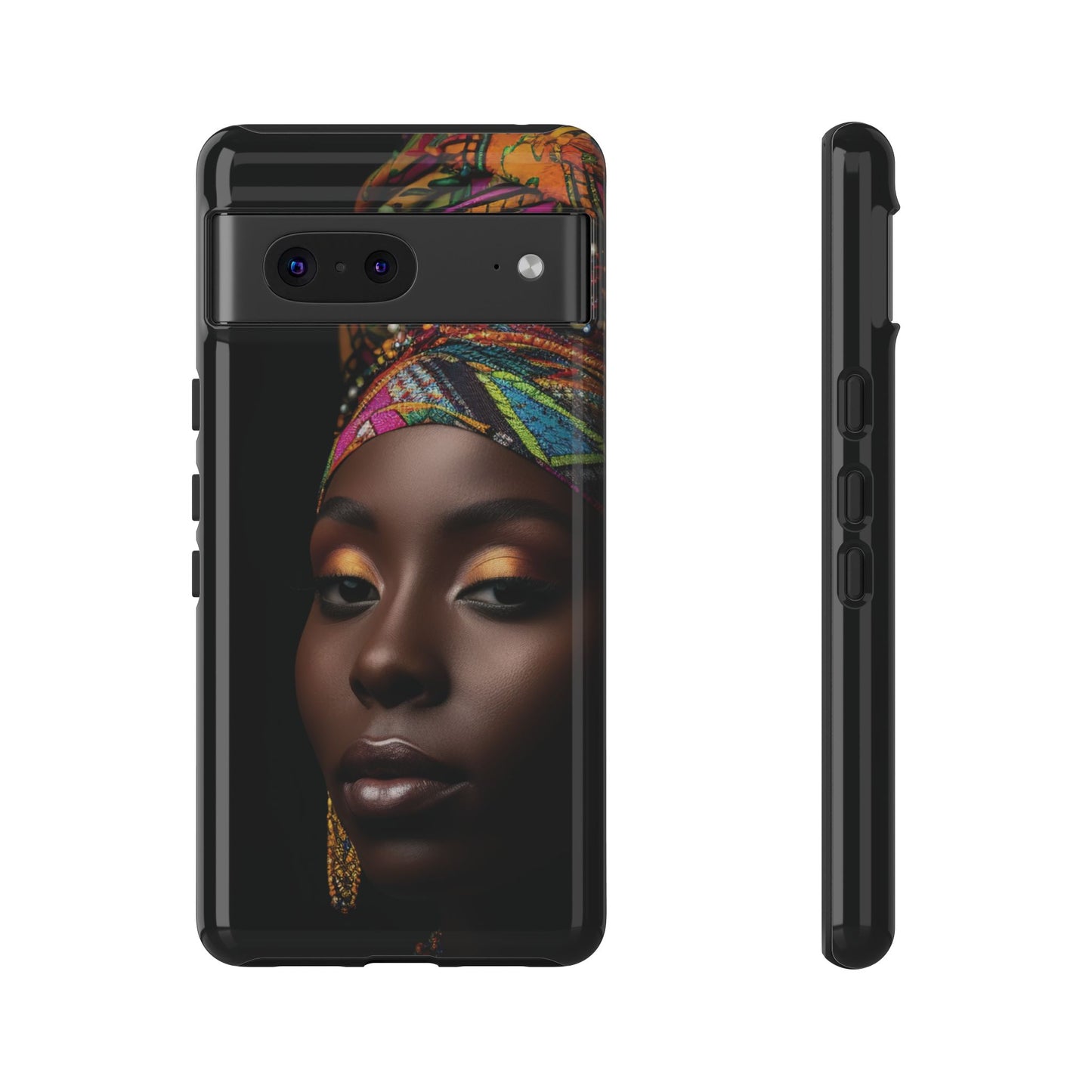 Regal Reflections: African Majesty Tough Google Pixel, iPhone and Samsung Cases.