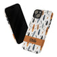 Personalized Whispering Feathers Samsung, Google Pixel and iPhone Case, Custom Name Case.