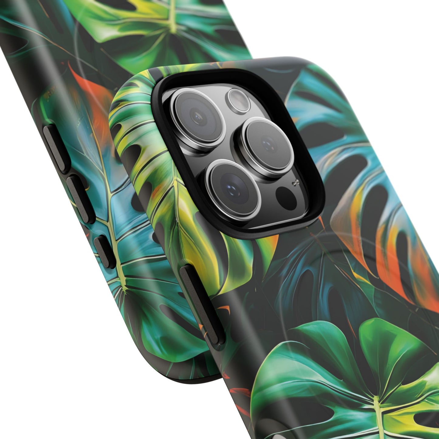 Tropical Leaf Phone Case | Tough Magnetic Cases, iPhone Accessories, Gift for Him/Her, Phone Protection, Summer Style, Trendy Design