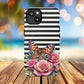 Butterfly & Roses Tough iPhone Magnetic Case, Floral iPhone Cover, Nature-Inspired, Gift for Her, Trendy Accessories