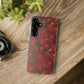 Velvet Petal Noir Floral Petal Clear Impact-Resistant iPhone and Samsung Case.