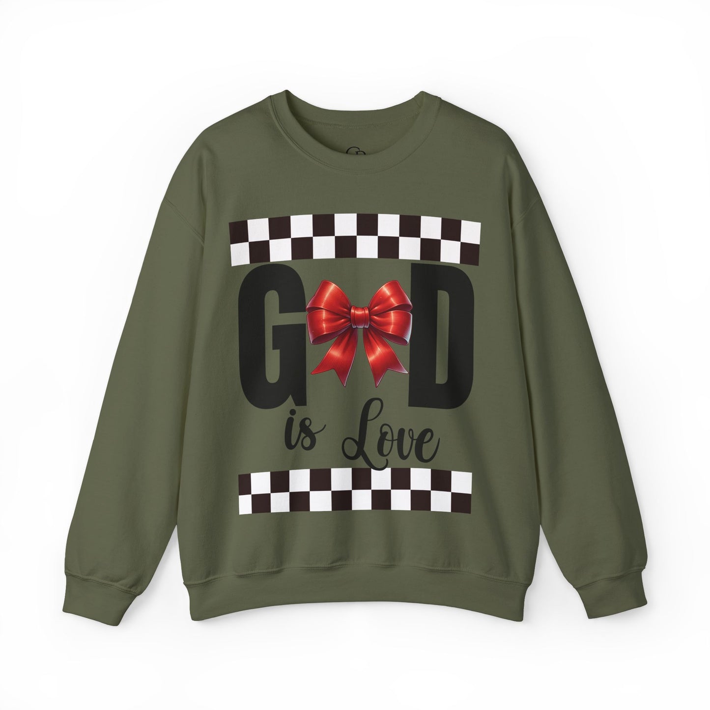 GOD is LOVE Unisex Heavy Gildan Blend™ Crewneck Sweatshirt.