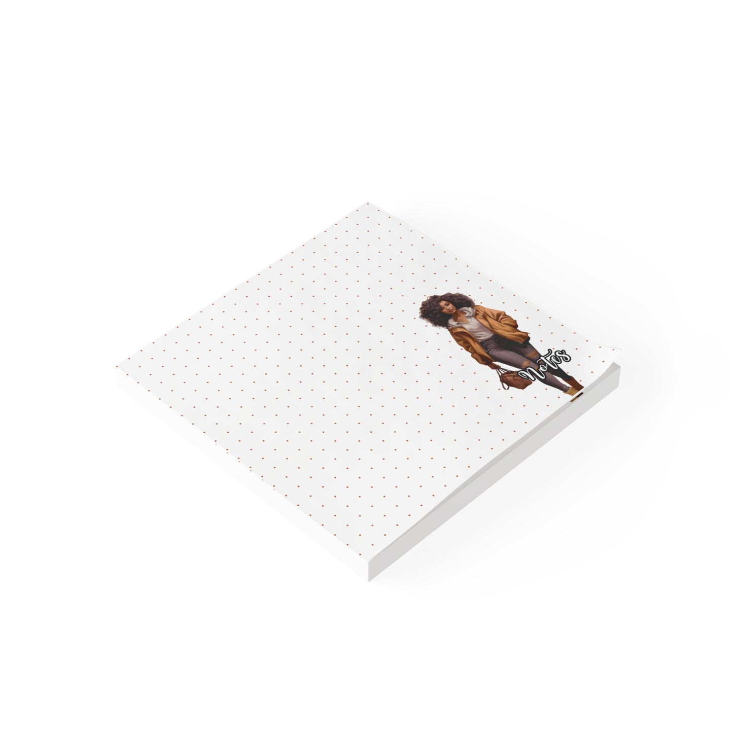 Chic Note Pads with Fashion Illustration, Stylish Sticky Notes for Organizing, Personalized Gifts for Her, Office Supplies, Creative
