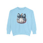 Polka Dot Pumpkin Charm Unisex Garment-Dyed Sweatshirt