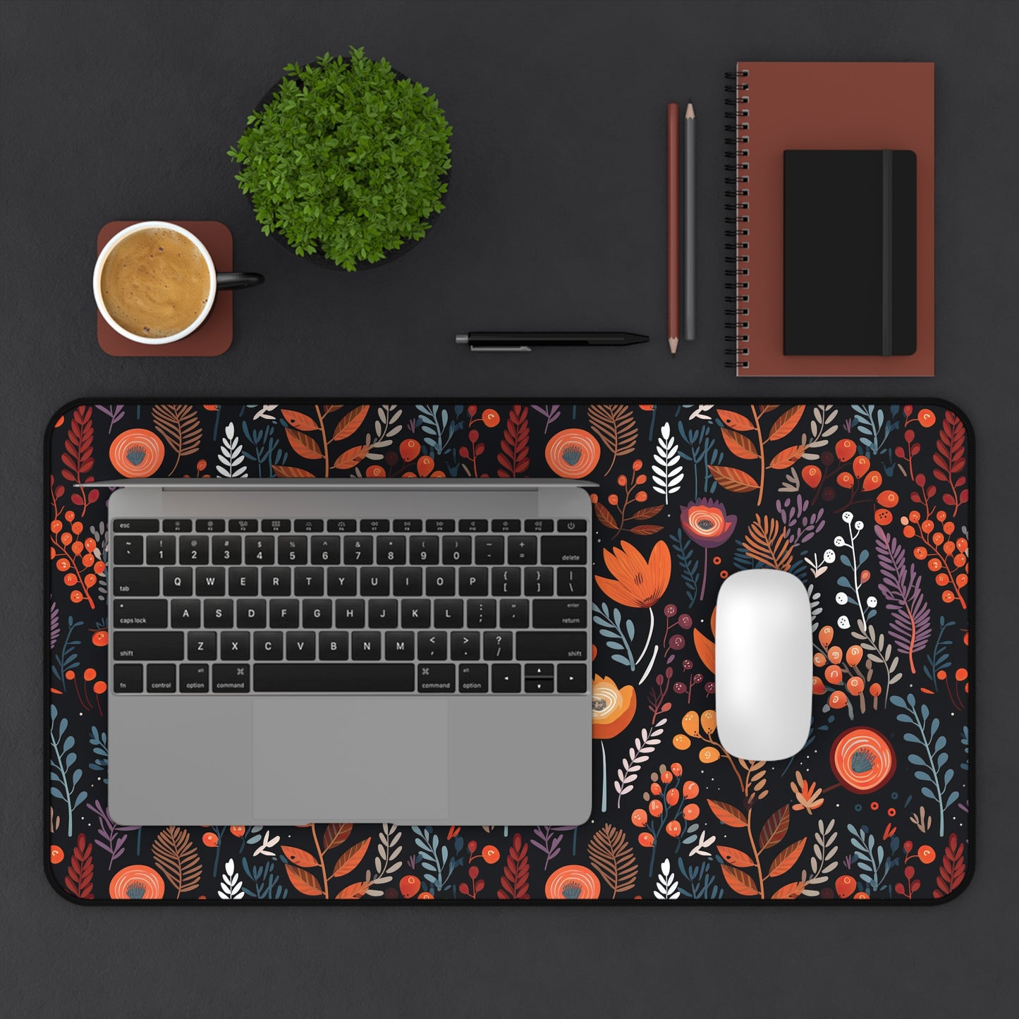 Autumn Bloom Desk Mat