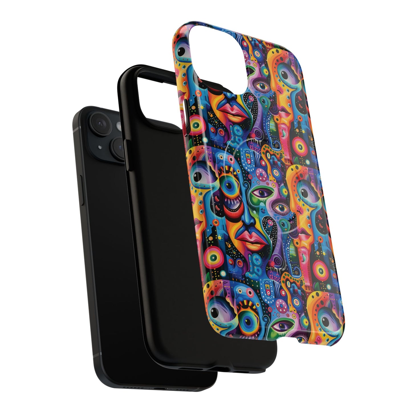 Psychedelic Visions Tough iPhone Magnetic Case - Unique Art iPhone Cover