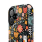 Whimsical Feline Garden Magnetic Tough iPhone Cases