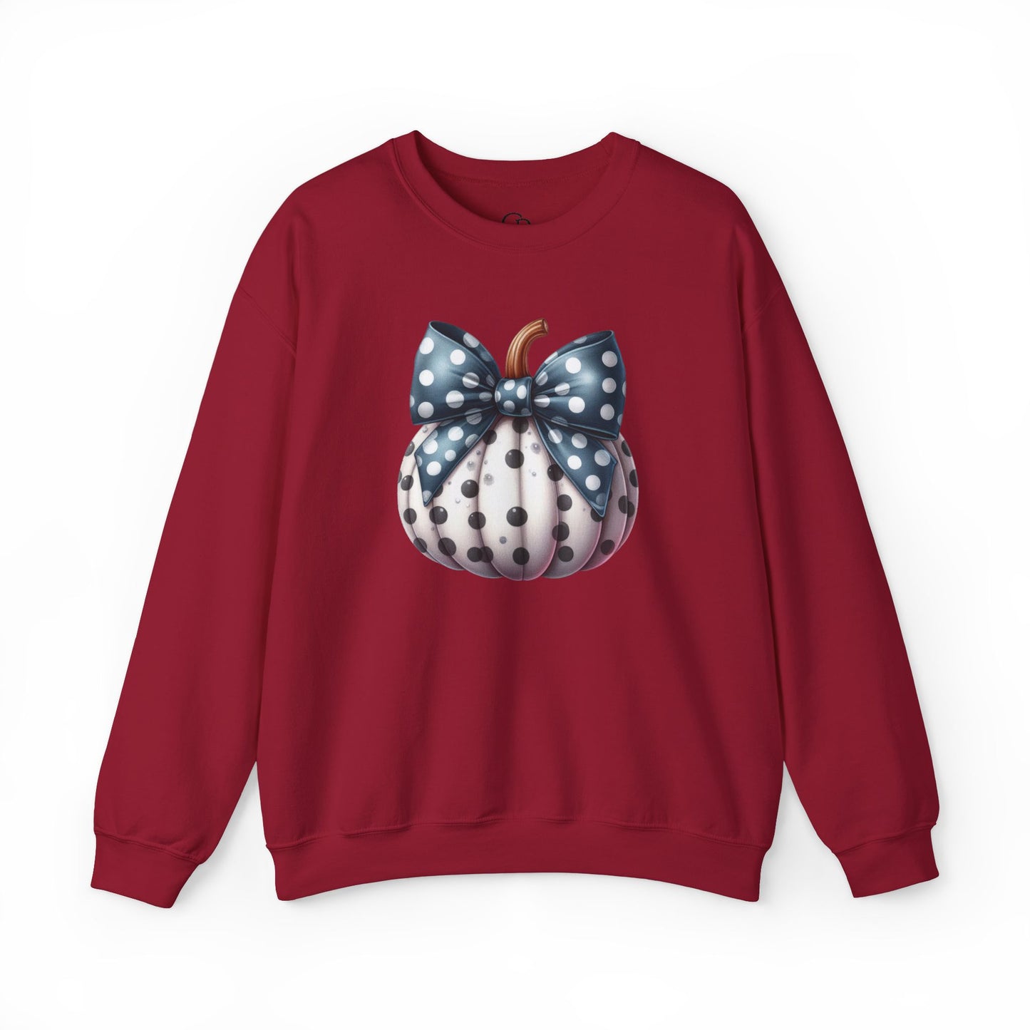 Polka Dot Pumpkin Charm Unisex Heavy Blend™ Crewneck Sweatshirt