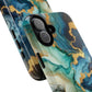 Ocean Quartz Luxe Marble Pattern Tough Magnetic iPhone Case, Phone Accessories, Luxury Gift, Durable iPhone Cover, Unique Design for iPhone Users.