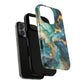 Ocean Quartz Luxe Marble Pattern Tough Magnetic iPhone Case, Phone Accessories, Luxury Gift, Durable iPhone Cover, Unique Design for iPhone Users.