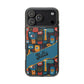 Phone Case — Colorful Abstract Faces Clear Impact-Resistant Case