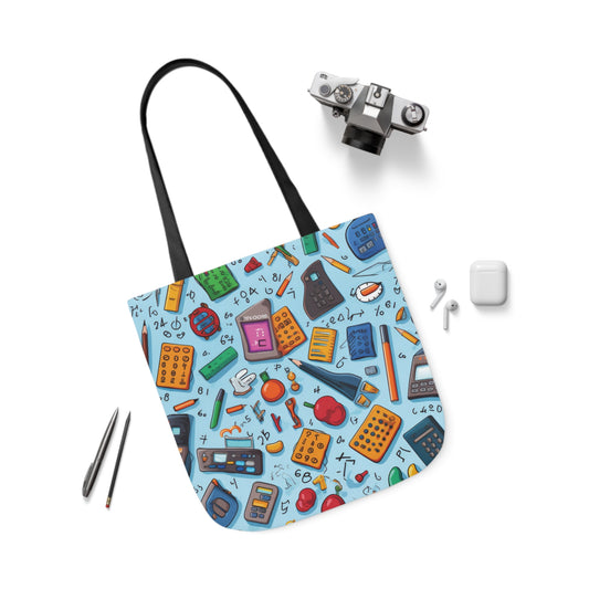 Blue Academic Adventures Canvas Tote Bag