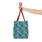 Blue Tropical Bliss Tote Bag