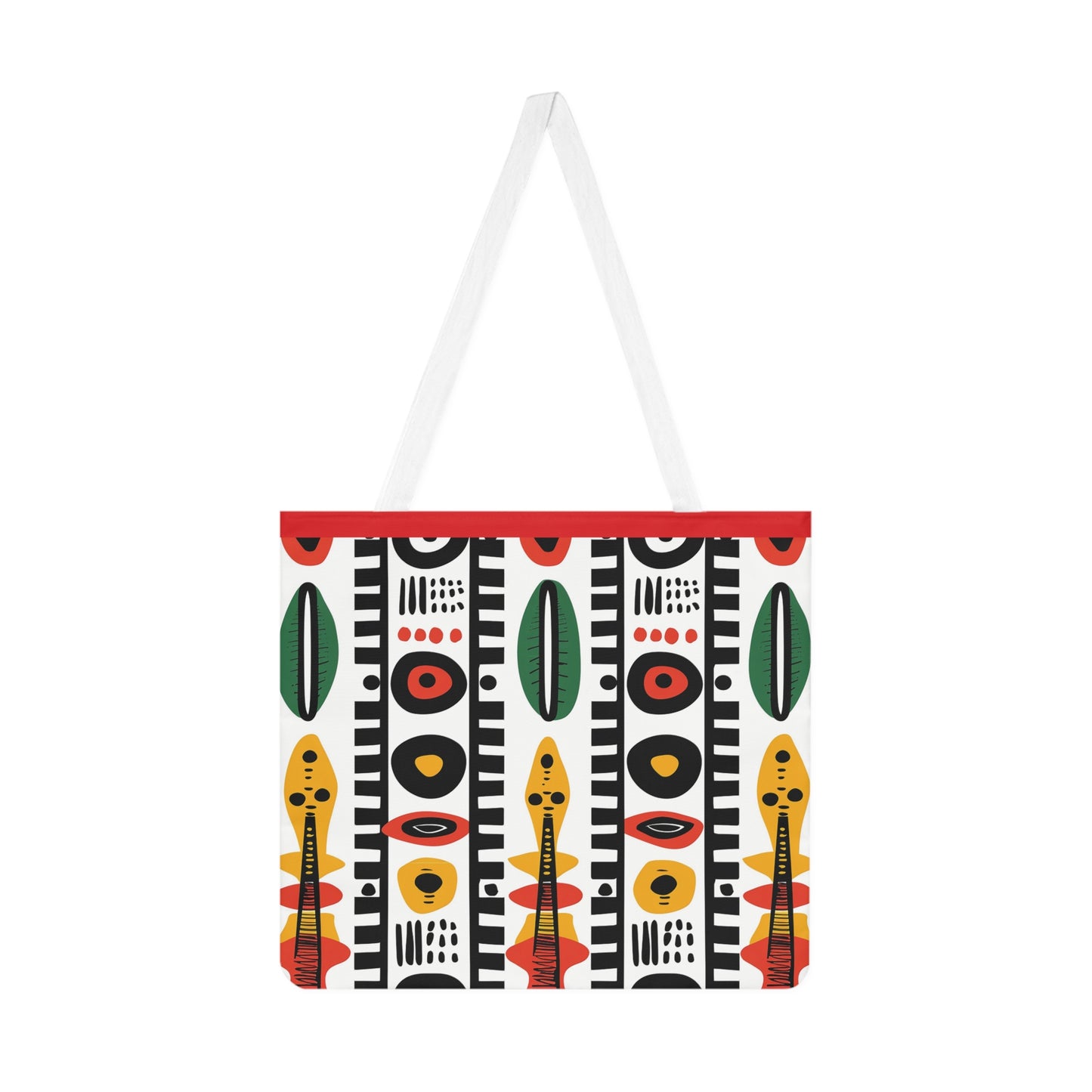 Afrobeat Harmony Shoulder Tote Bag - Colorful Everyday Accessory