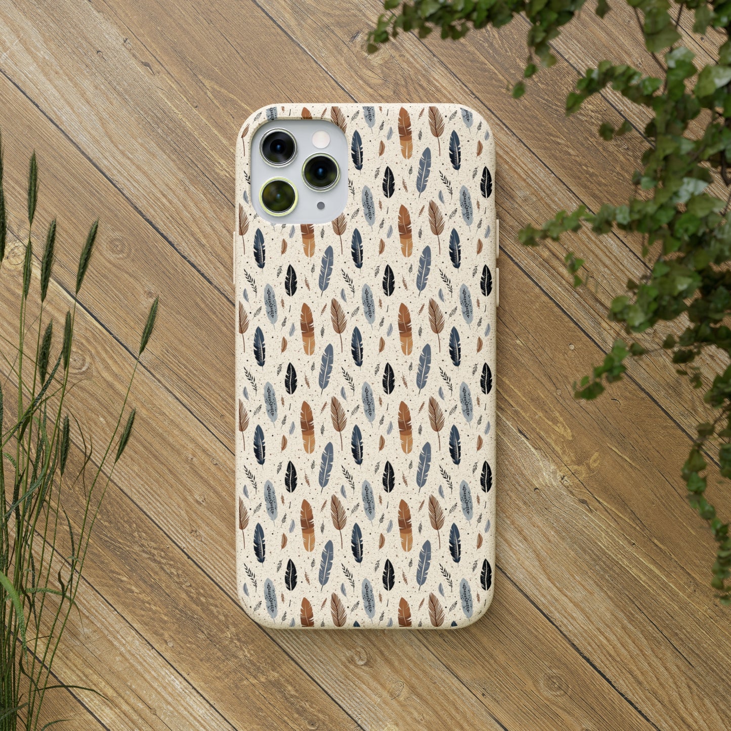 Whispering Feathers iPhone Biodegradable Cases