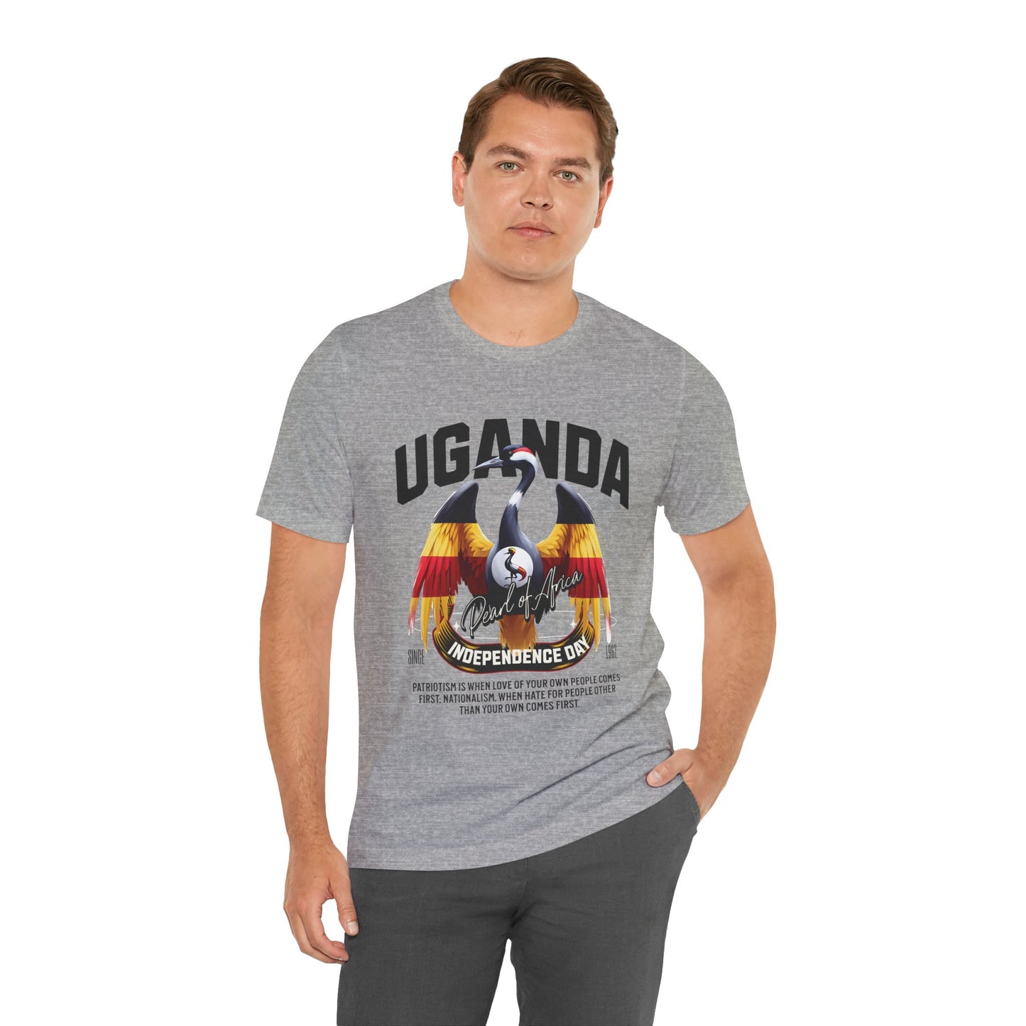 Uganda Independence Day Unisex Jersey Short Sleeve Tee