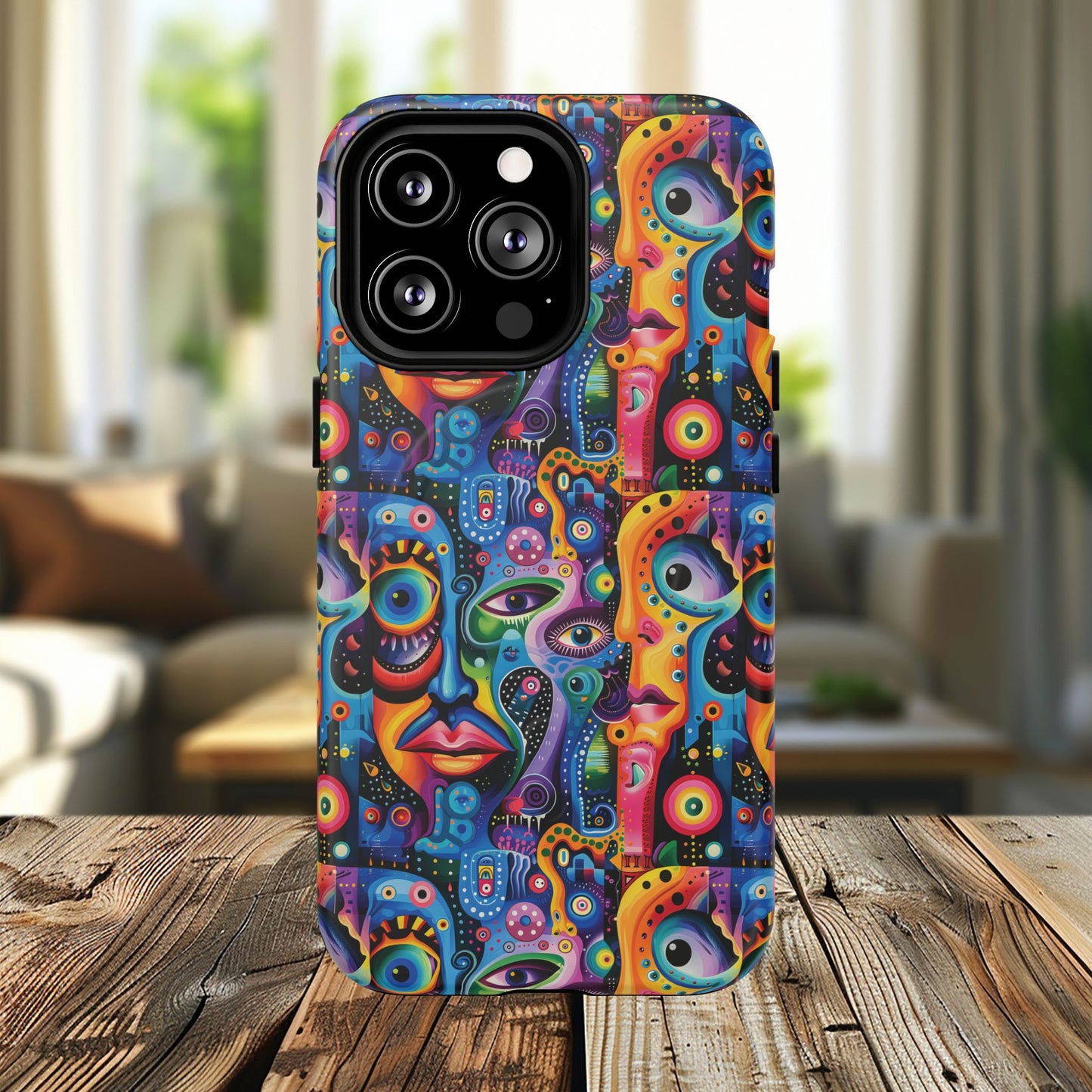 Psychedelic Visions Tough iPhone Magnetic Case - Unique Art iPhone Cover