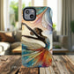 Artistic iPhone Case with Dancer Design, Tough Magnetic Case, Unique Gift for Dancers, Colorful iPhone Cover, Stylish Accessory.