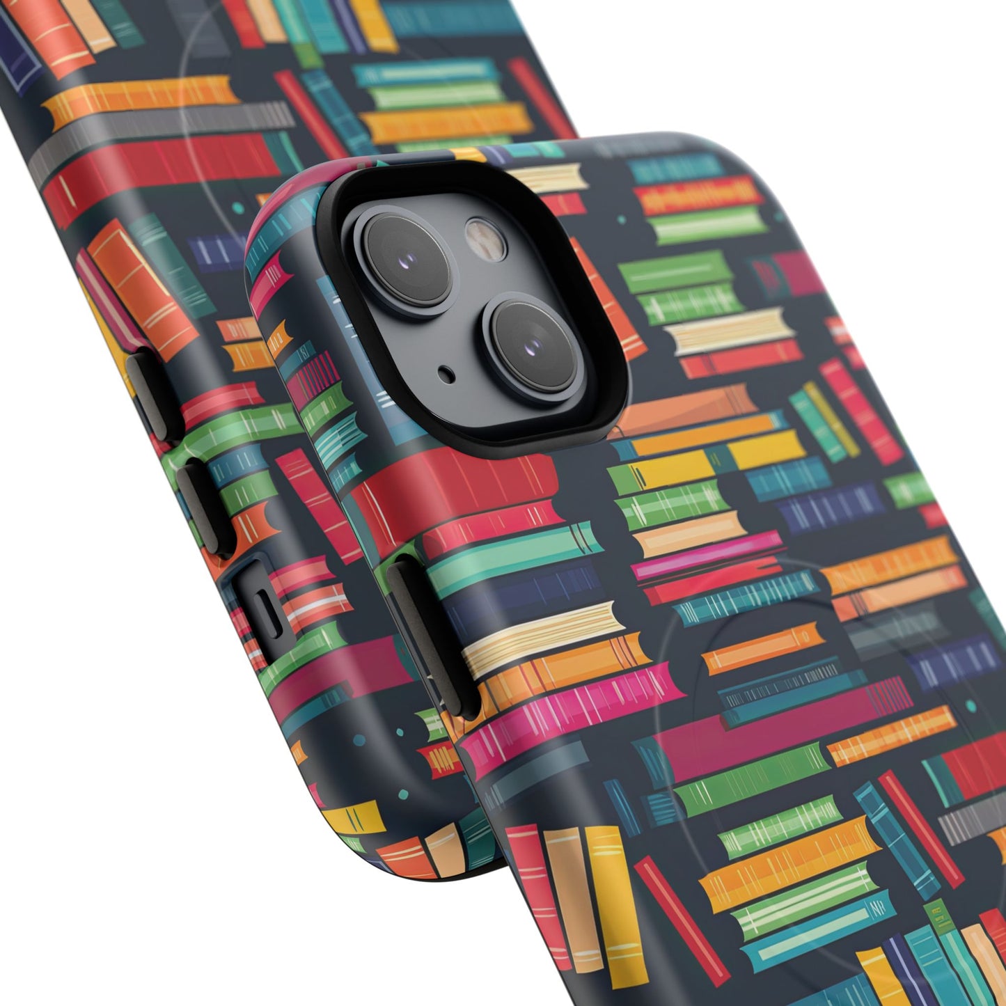 Colorful Book-Themed Phone Case, Literary Gift, Tough Magnetic Case, Book Lover’s Accessory, Phone Protection, Reading Enthusiast