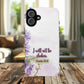 Floral Inspirational Tough iPhone Magnetic Case, Psalm 16:8 Gift, Faith Gift, MagSafe® iPhone® Tough Case, iPhone 14, iPhone 15, iPhone 16, Pro, Pro Max, Plus