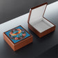 Dragonfly Stained Glass Jewelry Box — Floral Keepsake Box