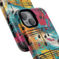 Vibrant Music Note Phone Case, Tough Magnetic Case, Music Lover Gift, Colorful Phone Accessory, Customizable Phone Cover, Unique Gift Idea