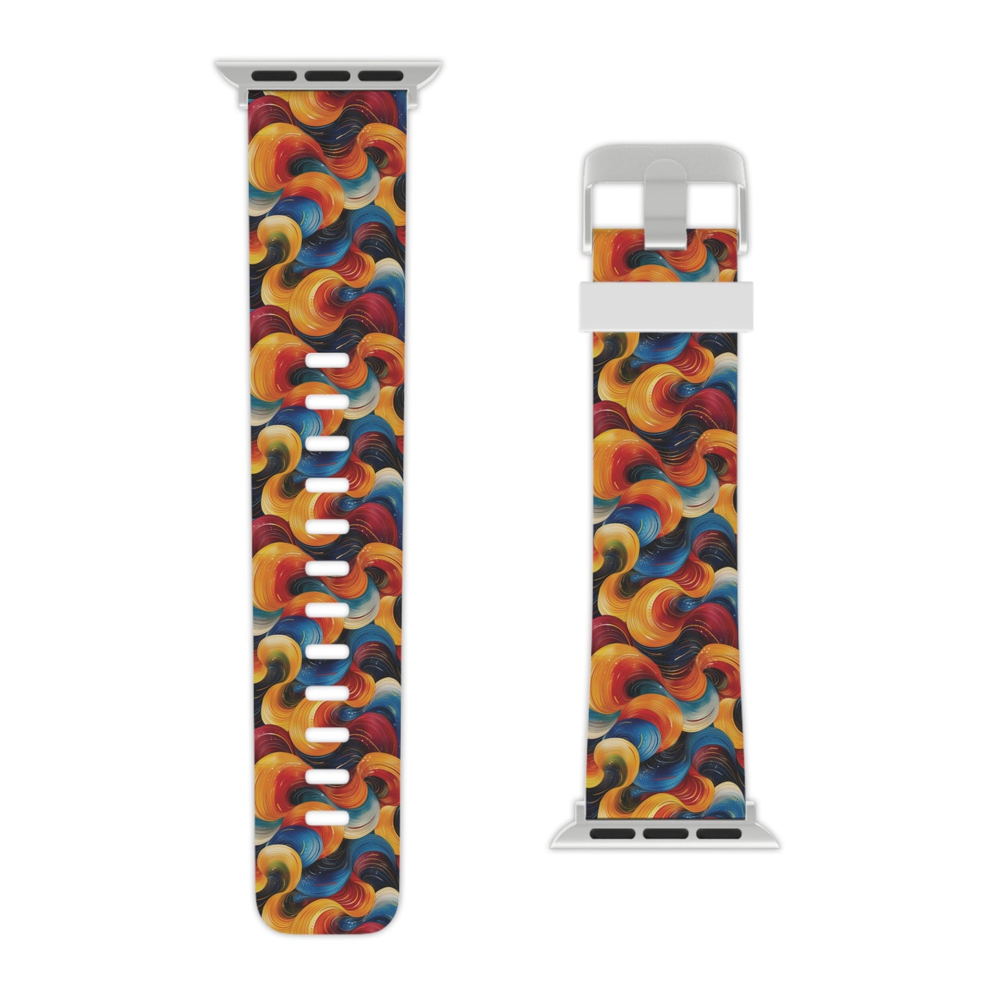 Cosmic Swirl Vibrant Apple Watch Band - Colorful Design for Stylish Wear
