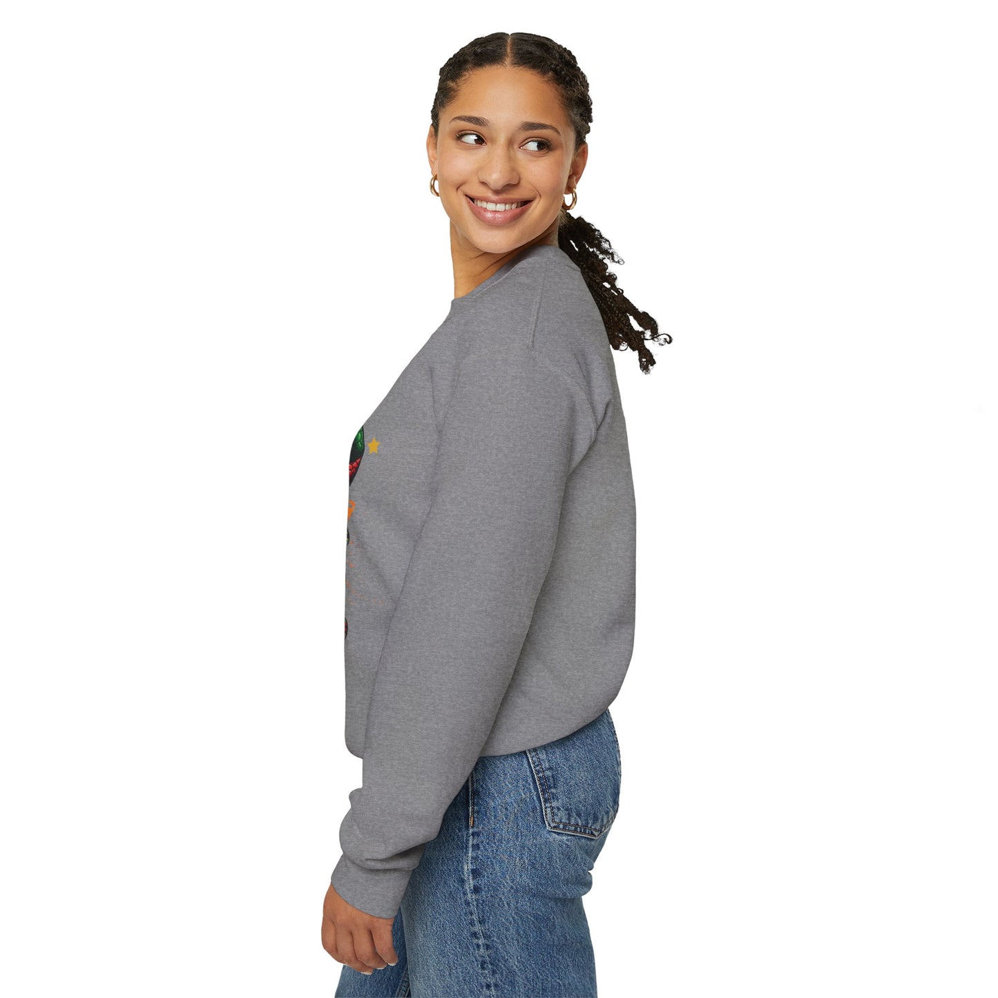 Black LOVE Unisex Heavy Blend™ Crewneck Sweatshirt