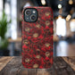Midnight Poppy Luxe Tough iPhone Magnetic Case, Unique Flower iPhone Cover, Durable Floral Design, Gift for Her, Gift for Mother's.