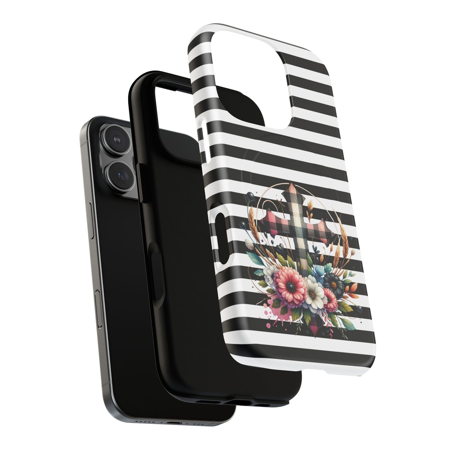Striped in His Glory iPhone Case, Tough Magnetic Phone Protector, MagSafe iPhone Cover, Durable Case for Everyday Use, Gift for Nature Lovers, Vibrant Design.