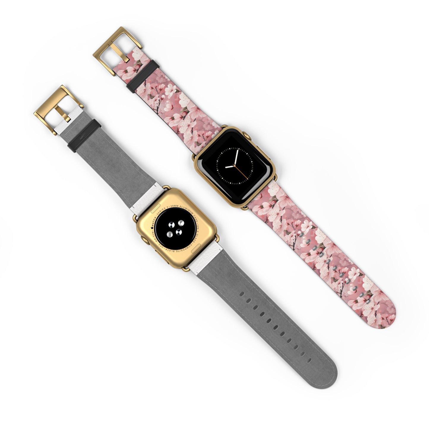 Cherry Blossom Floral Floral Watch Band - Elegant Design.