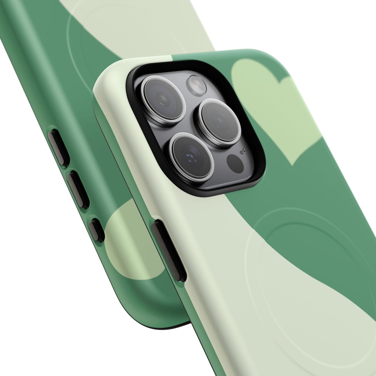 Tough Magnetic iPhone Case with Heart Design, Perfect for Gifts, Valentine's Day, Everyday Use, Stylish Protection, IPhone Cover