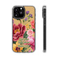 Clear Floral Bible Verse Phone Case — "Let Your Light Shine" (Matthew 5:16) for iPhone and Samsung Cases.