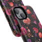 Starry Rose Garden Tough Magnetic Phone Case, Stylish Phone Cover, Gift for Her, Elegant Floral Design, Durable Phone Accessories
