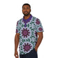 Mystic Garden Tie and Dye Unisex Polo Shirt, Casual Wear, Gifts for Him/Her, Summer Style, Unique Graphic Polo, Festival Fashion, Gift for Her and Gift for Him.