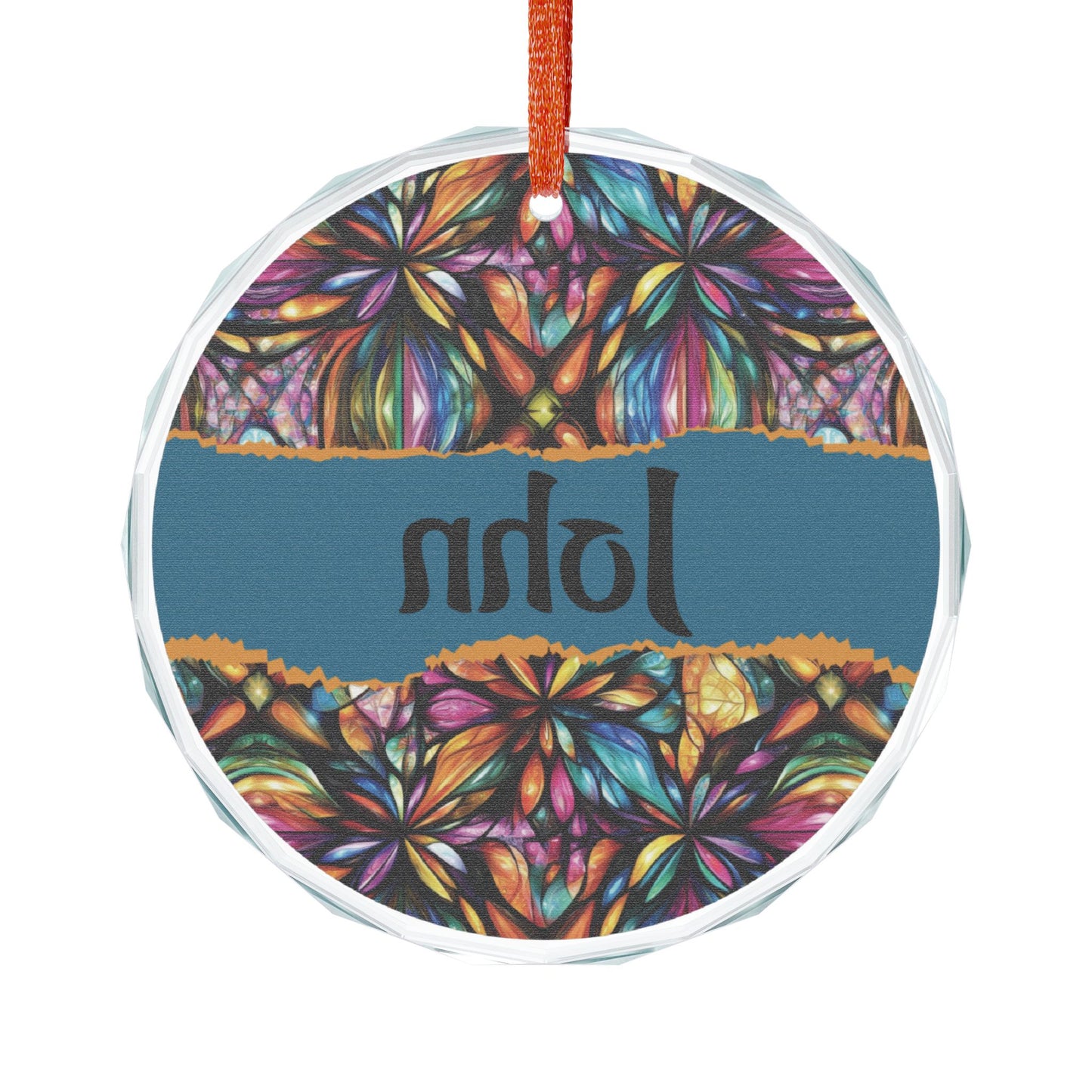 Personalized Crystal Heart Ornament - Customizable Gift for Celebrations