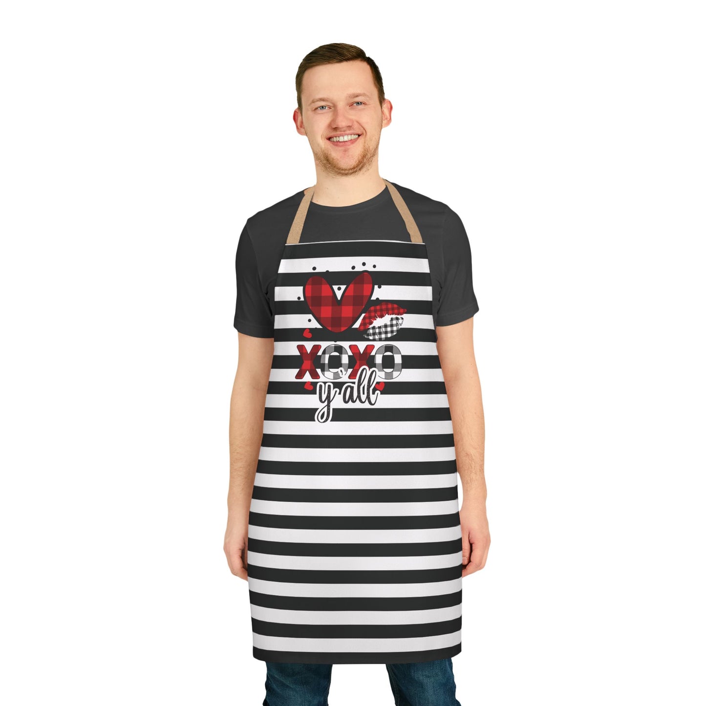 Striped Love You Chef's Apron