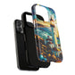 Stained Glass Lighthouse Phone Case - Tough Magnetic Cases, Unique Gifts for Nature Lovers, Beach Vibes, Travel Accessories, Coastal Decor