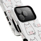 Cute Kawaii Cat Tough Magnetic iPhone Case, Cute Cat Lover Gift, Kawaii iPhone Cover, Tough iPhone Case, Unique Pet Themed Accessory,