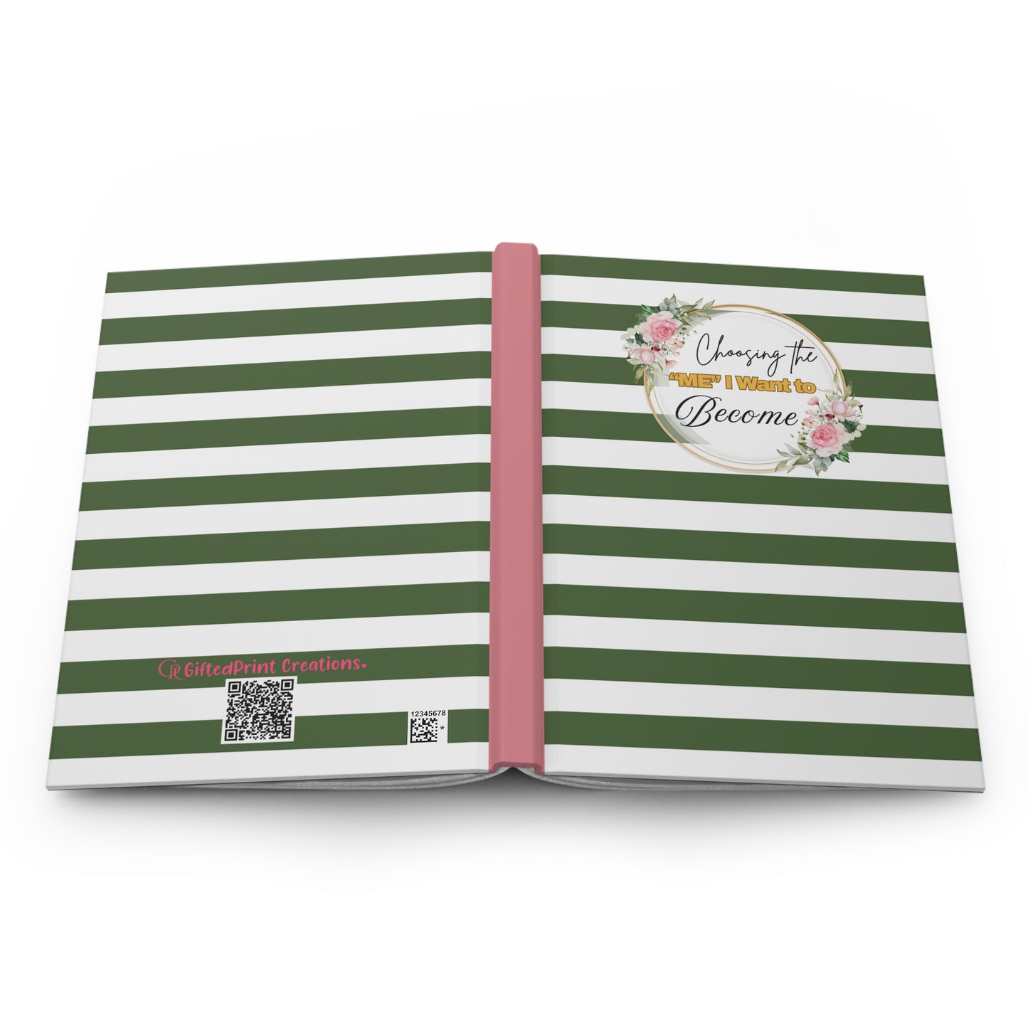 Inspirational Hardcover Journal, Motivational Notebook, Gift for Her, Self-Care, Writing Journal, Goal Setting