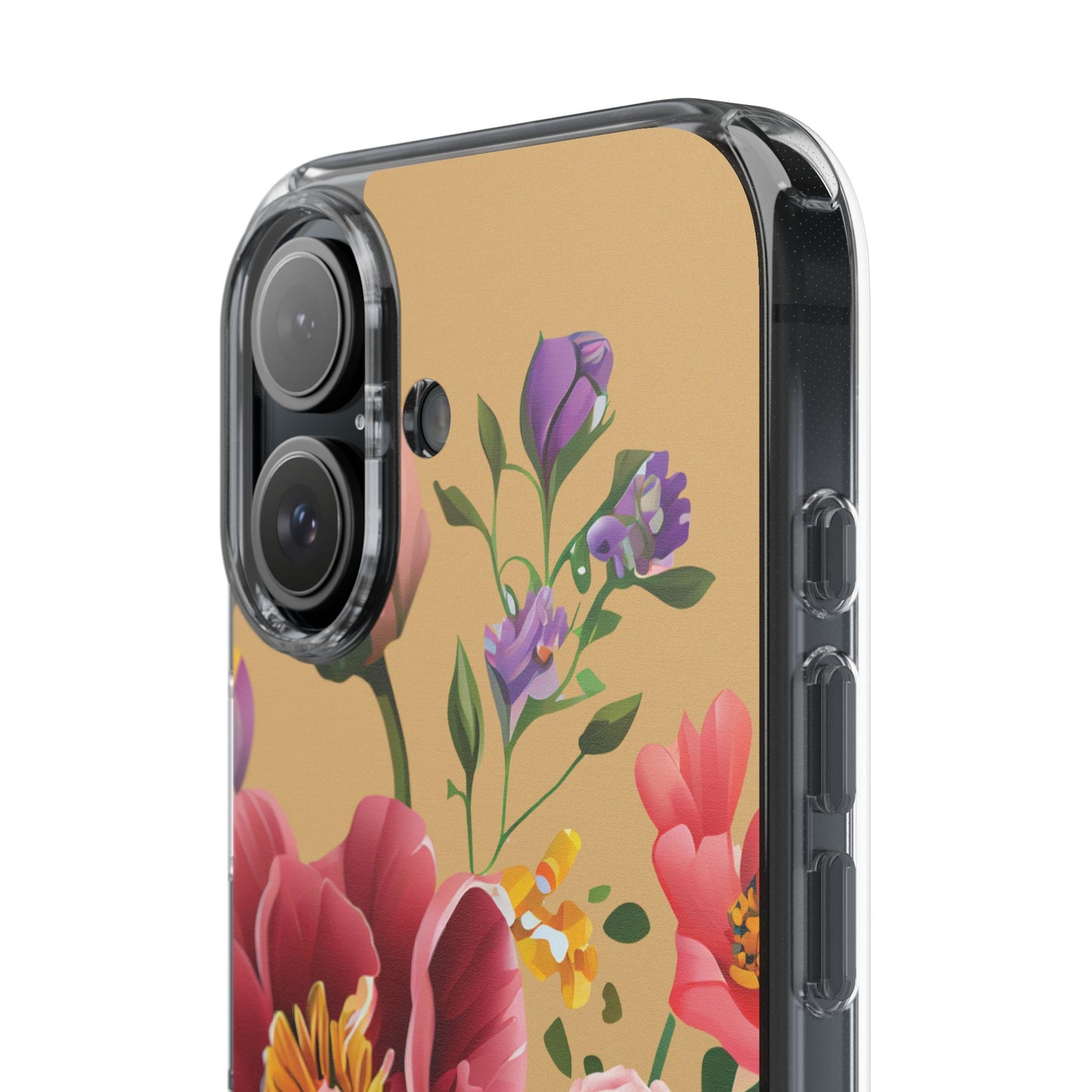 Clear Floral Bible Verse Phone Case — "Let Your Light Shine" (Matthew 5:16) for iPhone and Samsung Cases.