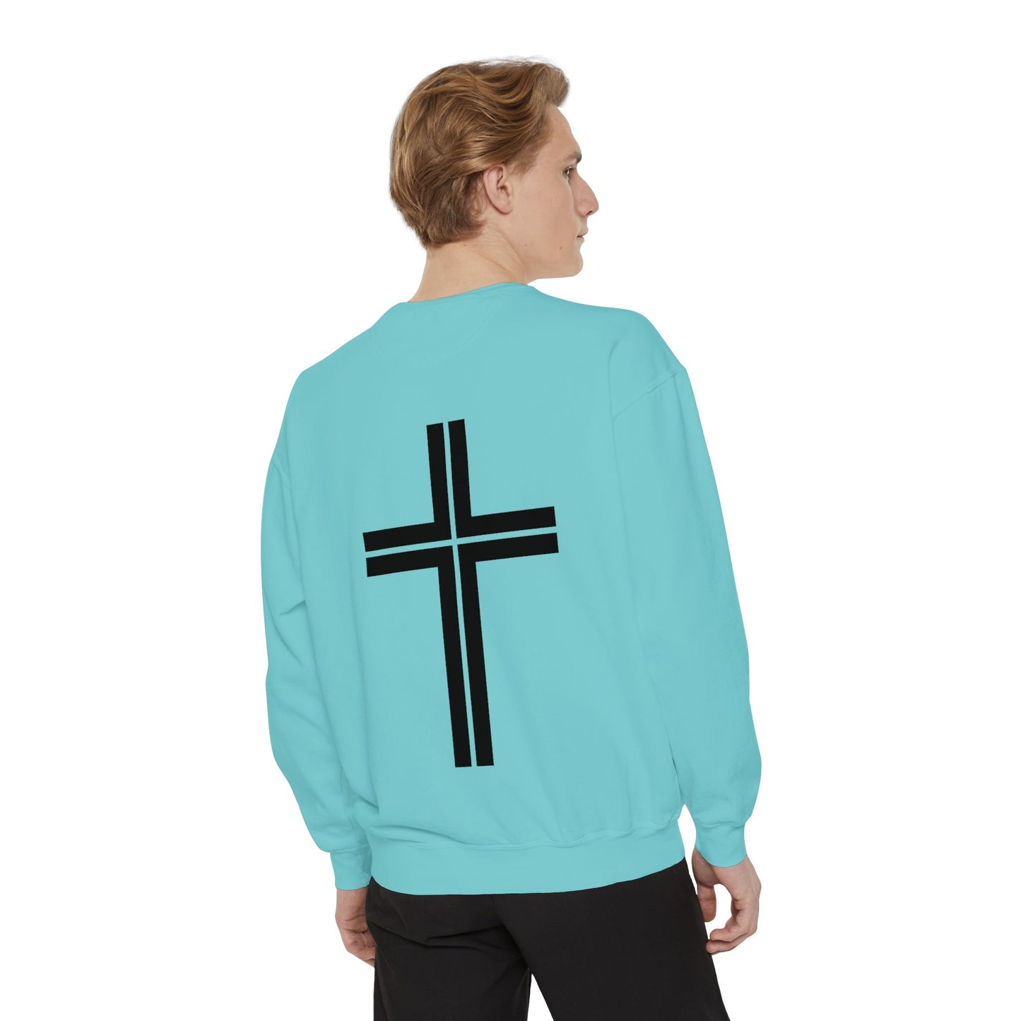 JESUS Charm Unisex Garment-Dyed Sweatshirt